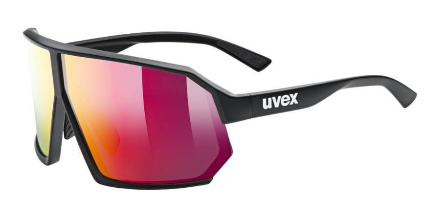 Uvex Sportstyle 237 cycling glasses sunglasses black-red