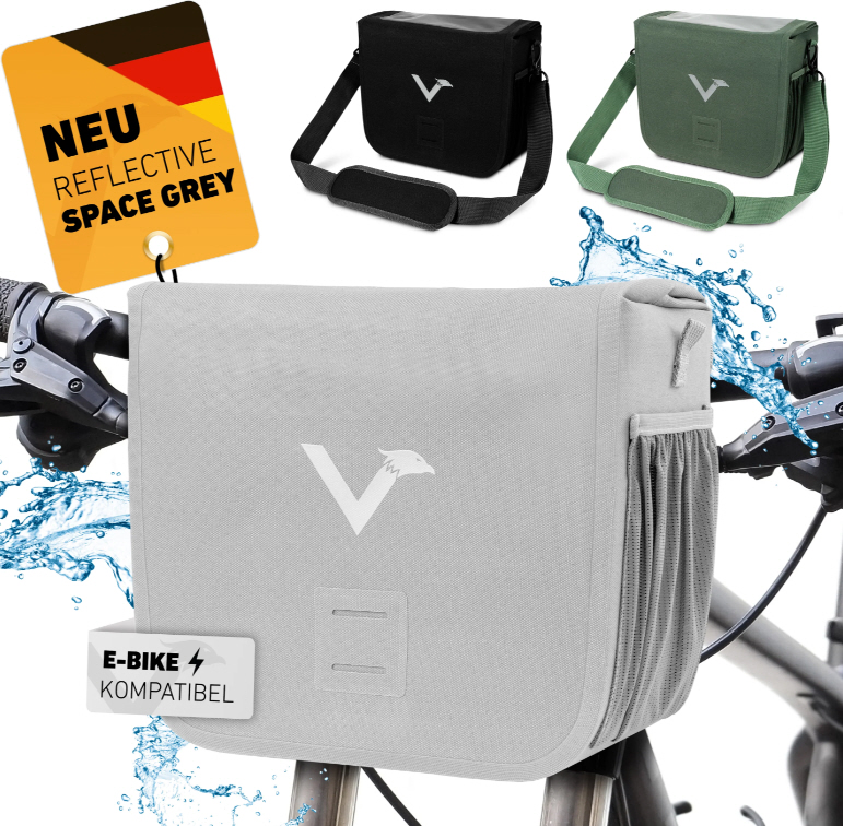 Valkental Front Pack - Robust & waterproof handlebar bag