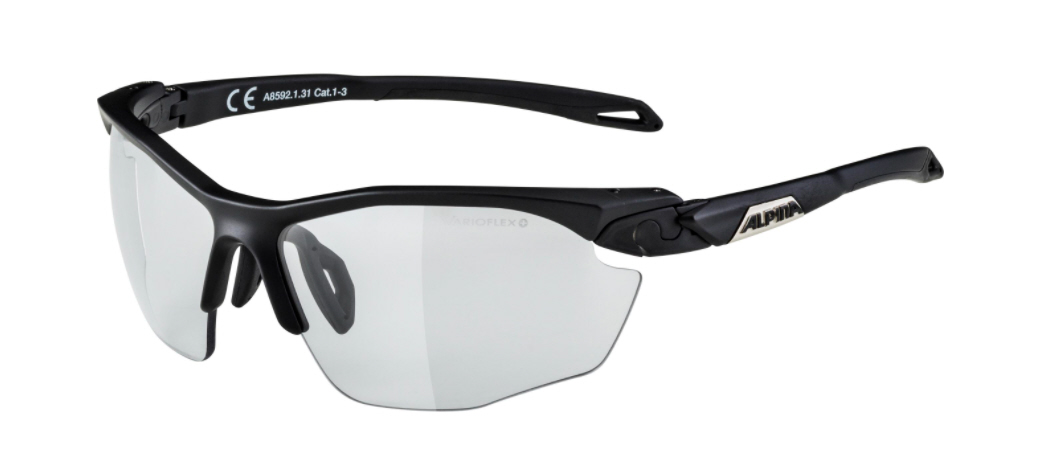 Alpina sports glasses TWIST FIVE HR V black matt / varioflex+ black