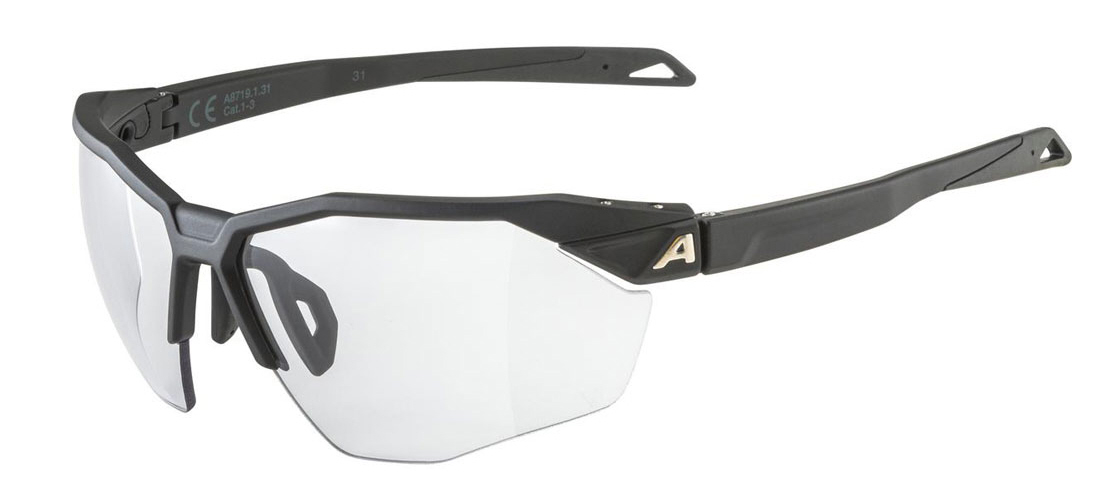 Alpina sports glasses Twist Six HR V black matt