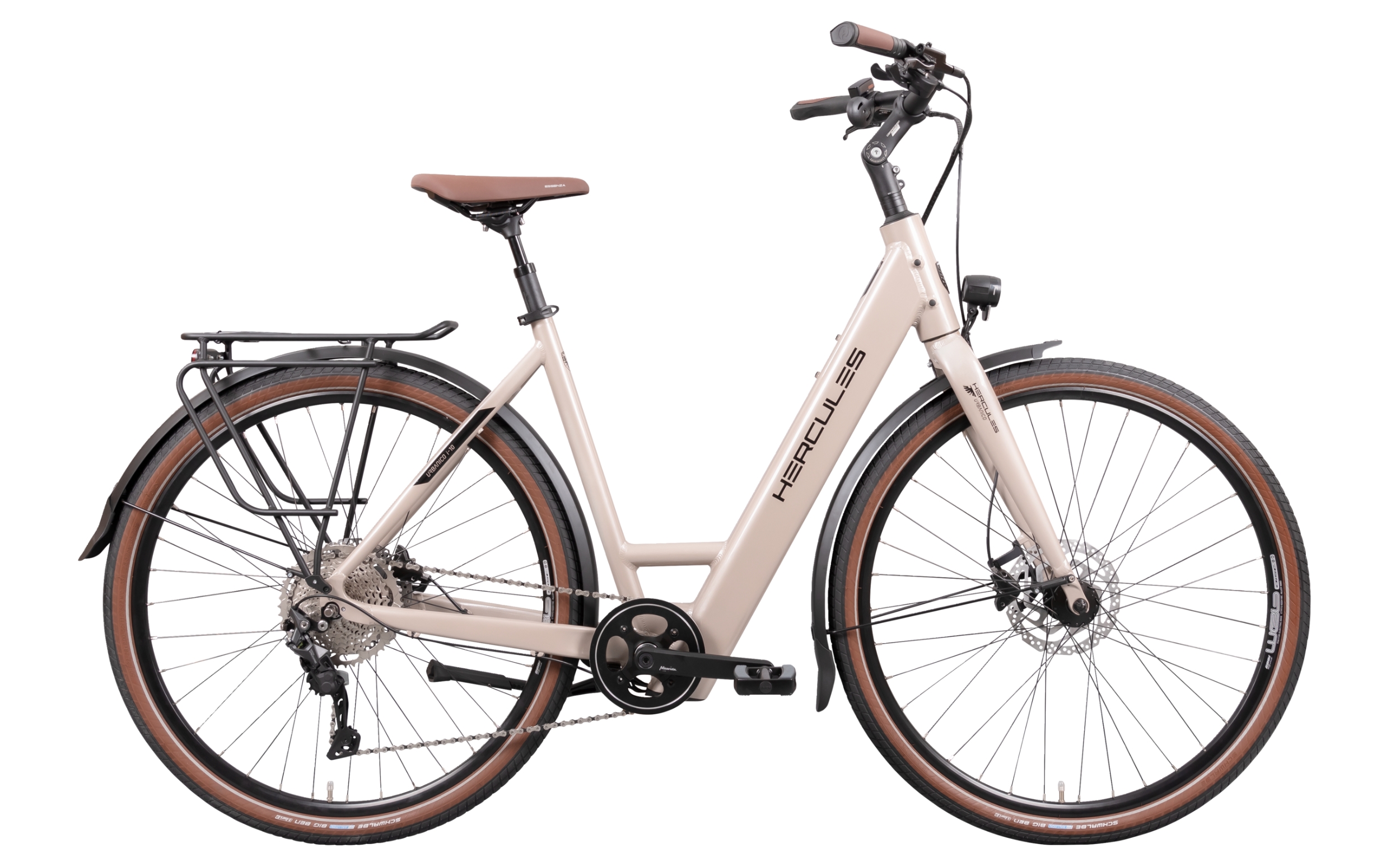 Hercules Urbanico I-10 Bafang Nabenmotor 410Wh Wave Seitenansicht rechts