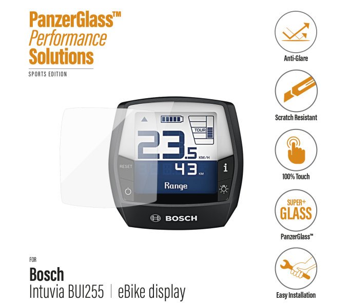 PanzerGlass display protection for Bosch Intuvia BUI255