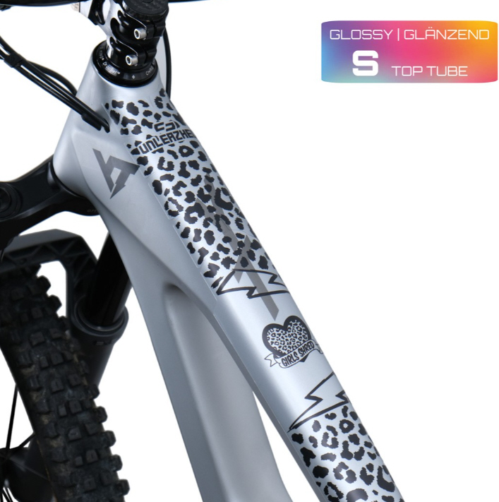 Unleazhed frame protection film S glossy top tube